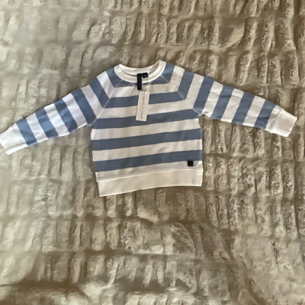 Boys Janie and jack blue and white sweater!